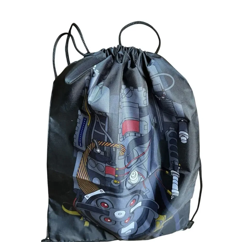 LOOTCRATE Ghostbusters Proton Pack Drawstring Bag Lightweight BLACK